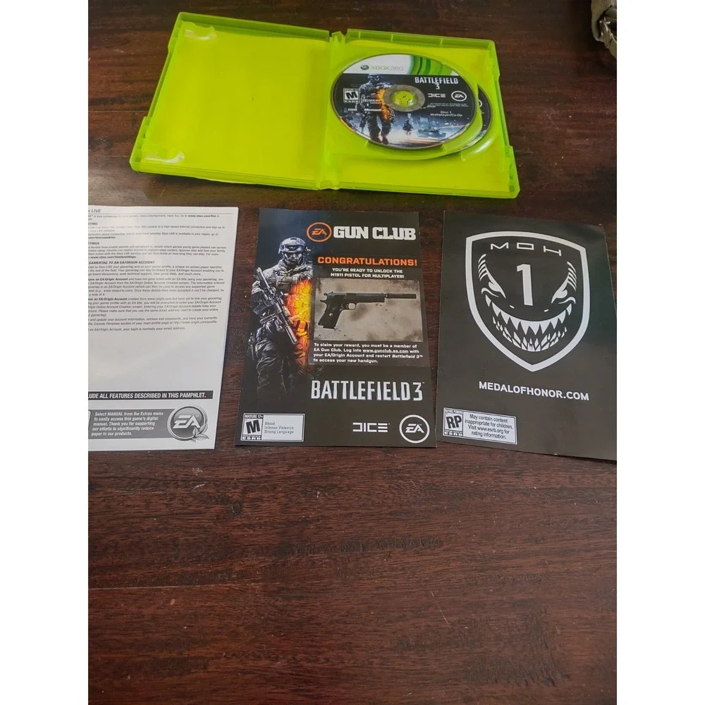 BATTLEFIELD 3 Microsoft Xbox 360 SEALED Dice EA 2011 Mature XBOX Live